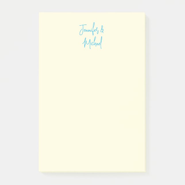 Post-it® Nom de calligraphie minimaliste professionnelle (Devant)