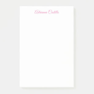 Post-it® Nom de calligraphie simple minimaliste