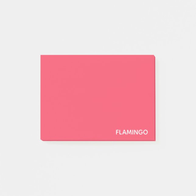 Post-it® nom de couleur rose flamant (Devant)