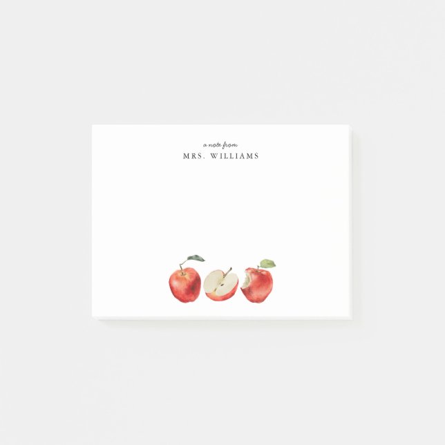 Post-it® Nom de l'enseignant (Devant)