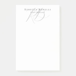 Post-it® Nom de profil exclusif et unique avec monogramme