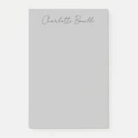 Nom de script manuscrit minimaliste Gris