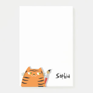 Post-it® Nom Drôle de Chat Tigre