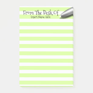 Post-it® Nom du stylo du bureau des enseignants vert