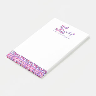 Post-it® Nom Emily signifiant lettre E message personnalisé