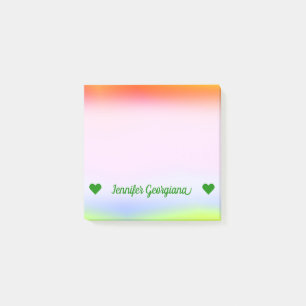 Post-it® Nom fait sur commande ; Amusement multicolore