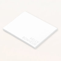Nom gris clair moderne en blanc