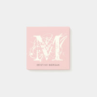 Nom monogramme de typographie chic