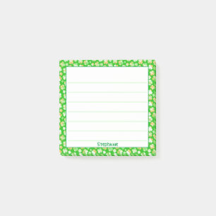 Post-it® Nom: Motif Shamrock St Patrick's Green Orange