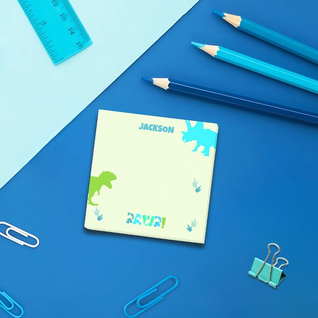 Post-it® Nom ou texte personnalisé Dinosaur (Créateur téléchargé)