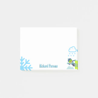 Post-it® Nom personnalisé | Amateurs d'hiver