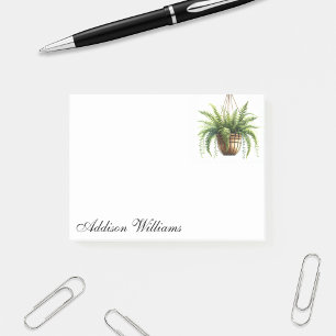 Post-it® Nom personnalisé Hanging Fern Plante