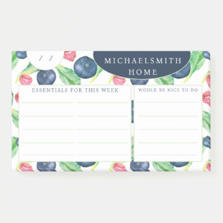 Post-it® Nom personnalisé Liste hebdomadaire à faire