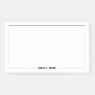 Post-it® Nom personnalisé minimaliste moderne