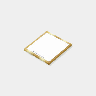 Post-it® Nom personnalisé minimaliste Professionnel Or mode