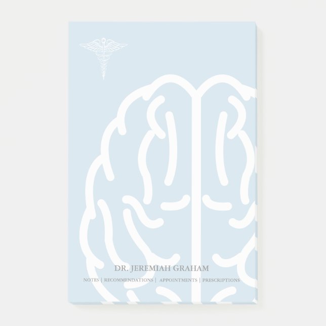 Post-it® Nom personnalisé par psychiatre du neurologue | (Devant)