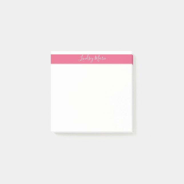 Post-it® Nom PERSONNALISÉ Post-It Notes (Devant)