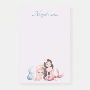 Post-it® Nom personnalisé`s fille personnalisée Mermaid Pos