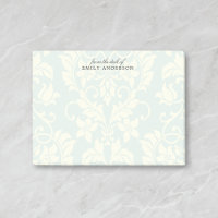 Nom personnalisé vintage Damask