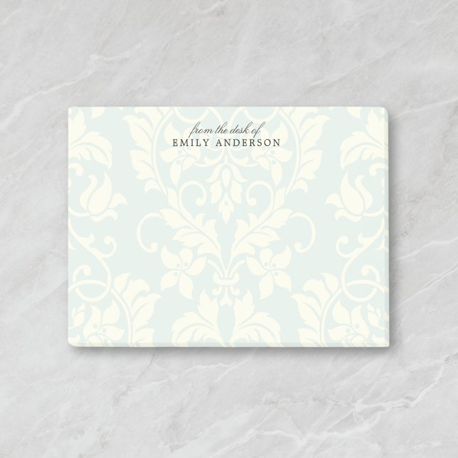 Post-it® Nom personnalisé vintage Damask (Créateur téléchargé)