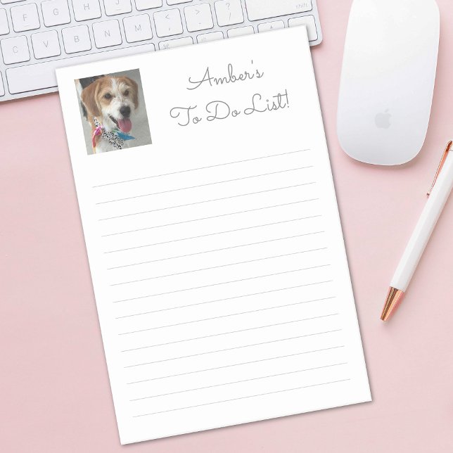 Post-it® Nom, photo et message de la Personnaliser, Lignes  (Créateur téléchargé)