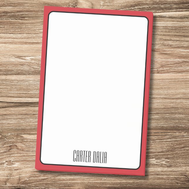 Post-it® Nom professionnel minimaliste de la bordure du mot (Créateur téléchargé)