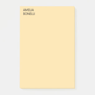 Post-it® Nom propre Moderne Minimaliste Professionnel Beige
