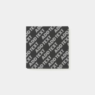 Post-it® Nom rétro-moderne gras ou Motif Word