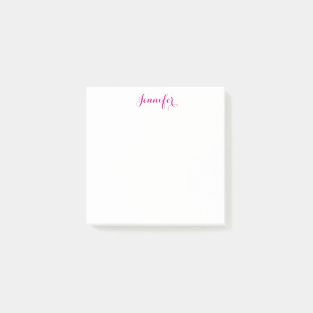 Post-it® Nom simple minimaliste moderne élégant professionn (Devant)