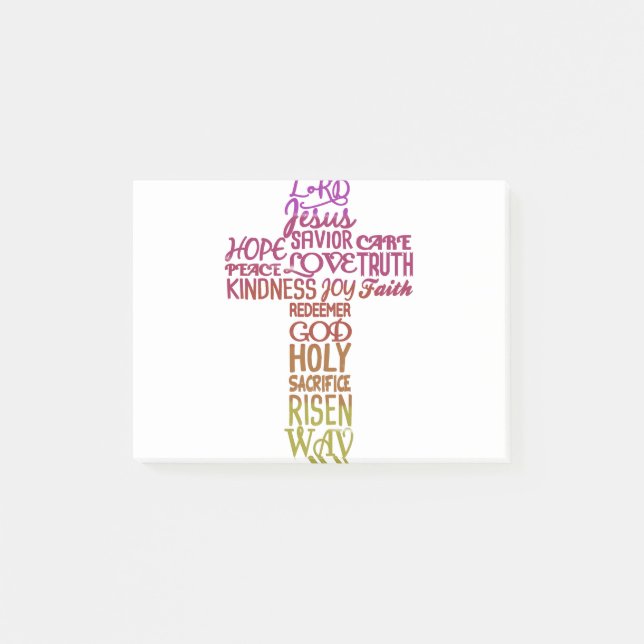 Post-it® Noms de Jésus sous forme de croix (Devant)
