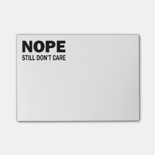 Post-it® Nope ne s'inquiètent toujours pas