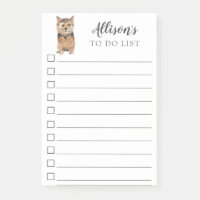 Norfolk Terrier Dog Personnalisé À Faire Liste Pos