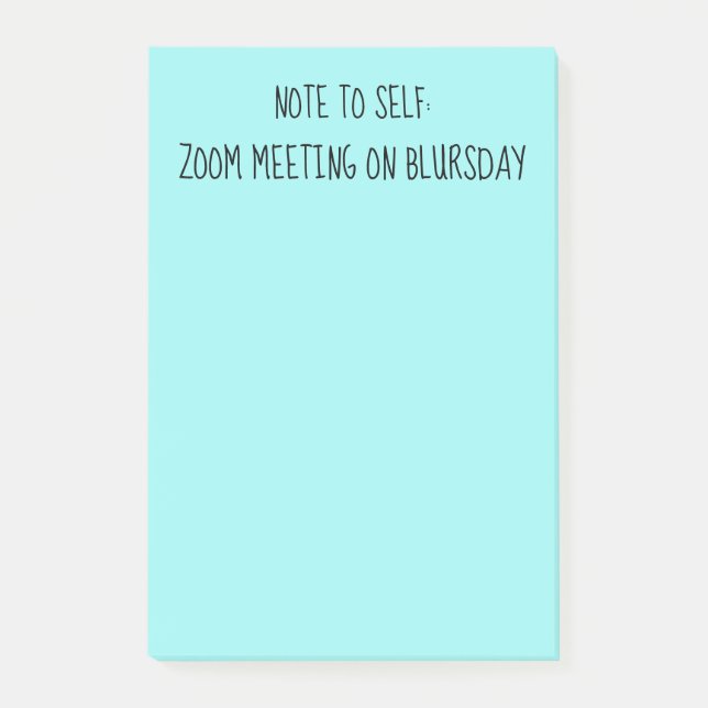 Post-it® "Note à soi" amusant BlThursday Post-It Notes (Devant)