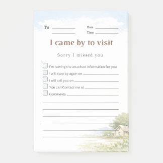 Post-it® Note adhésive de visite de retour pour la campagne