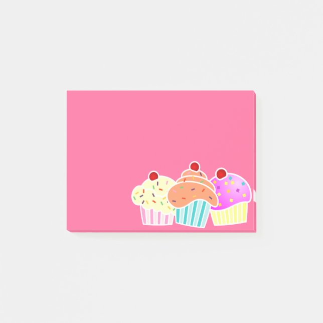 Post-it® Note collante de 3 petits gâteaux (Devant)