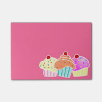 Note collante de 3 petits gâteaux