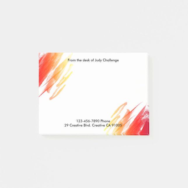 Post-it® Note collante faite sur commande créative Pades (Devant)