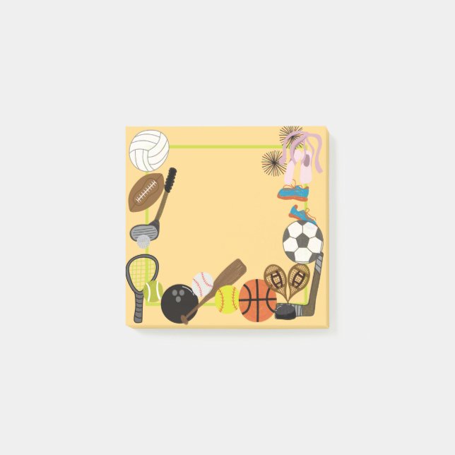 Post-it® Note de l'article de sport (Devant)