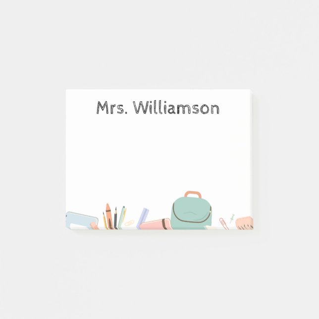 Post-it® Note de l'enseignant Post-it Note (Devant)