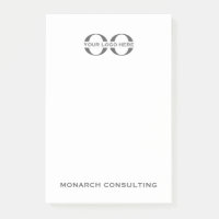 Note de marque 4x6 avec le logo de l'entreprise Te