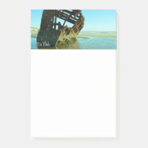 Note de post-it de photo de côte de l'Orégon de