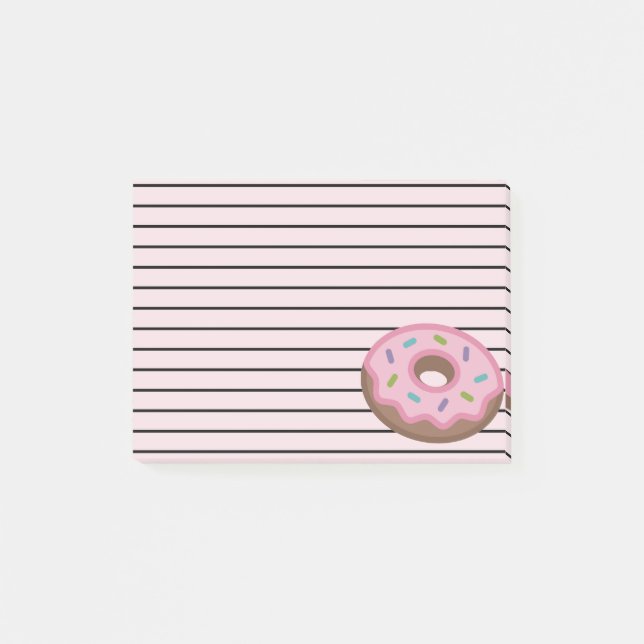 Post-it® Note de post-it mignonne de beignet (Devant)