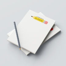 Note du cadeau au crayon de l'enseignant