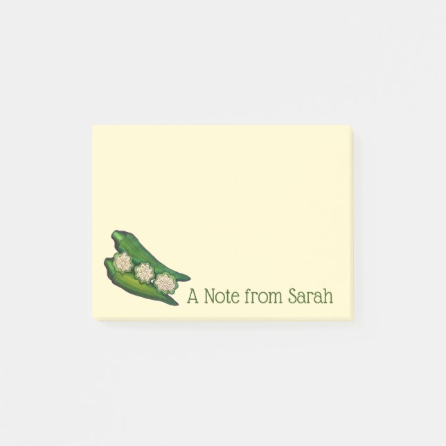 Post-it® Note du chef cuisinier Okra Southern (Devant)