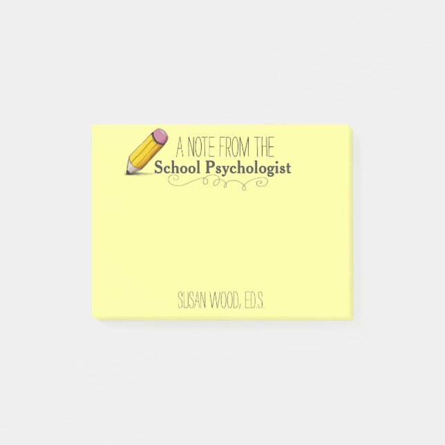 Post-it® Note du Courrier-it® du psychologue fait sur (Devant)