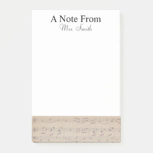 Post-it® Note Du Musicien De Notes De Partitions Vintages