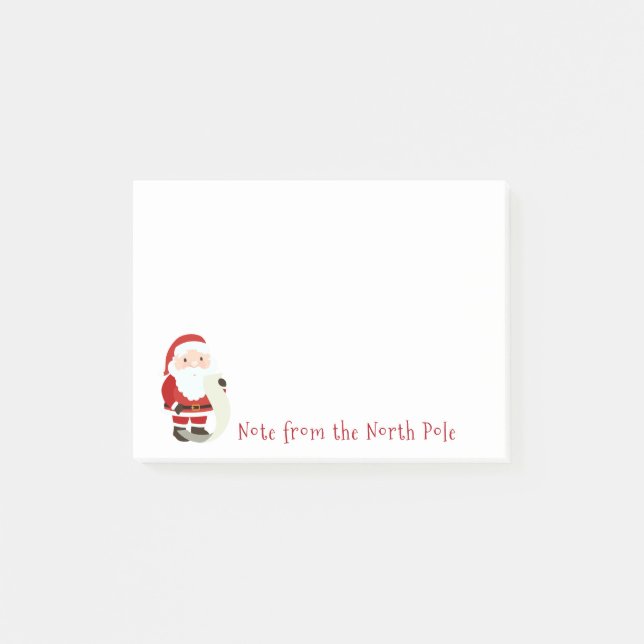 Post-it® Note du Pôle Nord Père Noël (Devant)