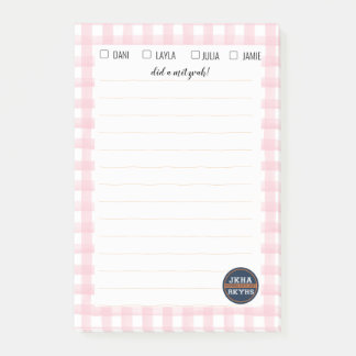 Post-it® Note En vichy Mitzvah rose