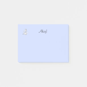 Post-it® Note Pad - Ahoy with Anchor