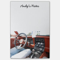 Note Pad avec 1981 Corvette Car Intérieur